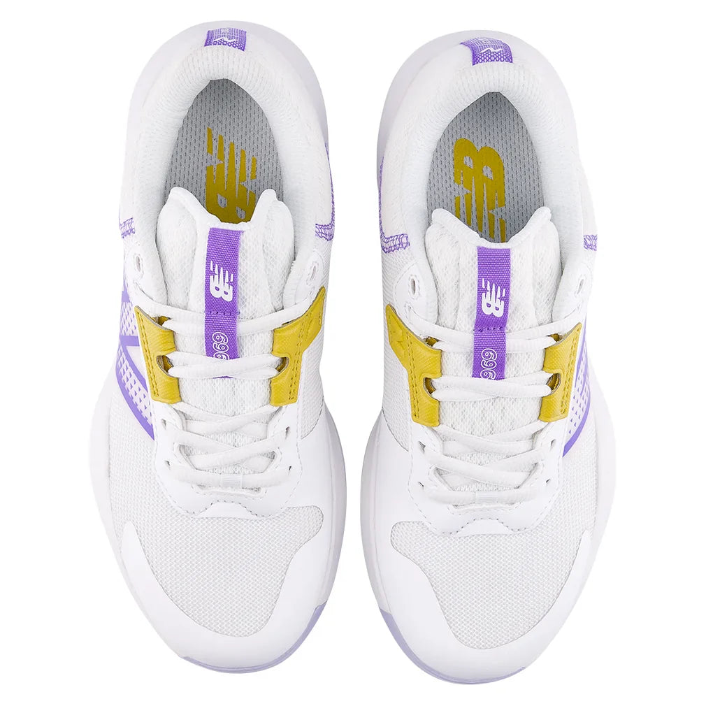Women`s 696v6 D Width Tennis Shoes White and Daybreak Footwear New Balance