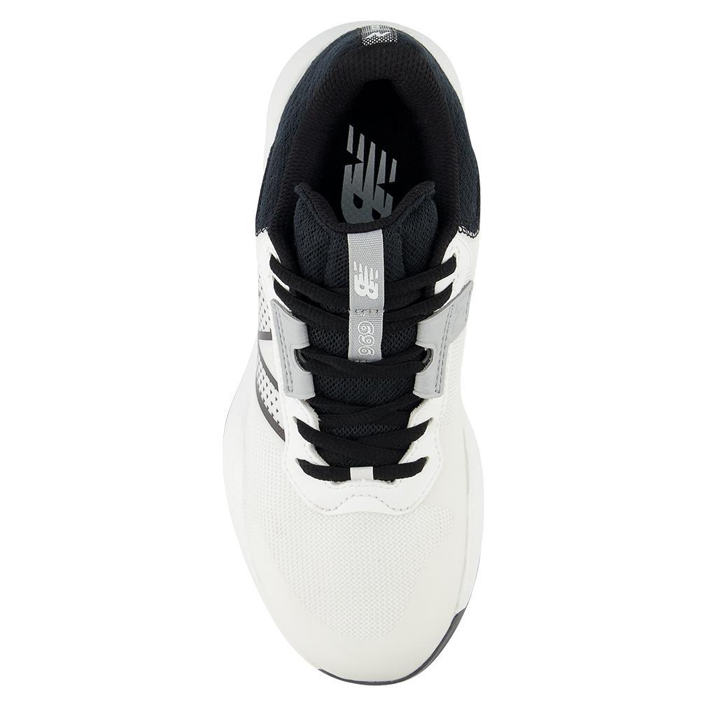 Women's 696v6 D Width Tennis Shoes White and Black Footwear New Balance