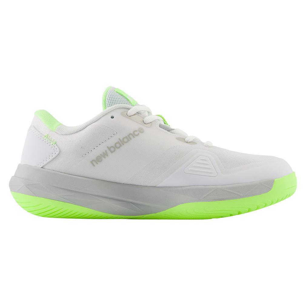 Women's FuelCell 796v4 D Width Tennis Shoes White and Bleached Lime Footwear New Balance