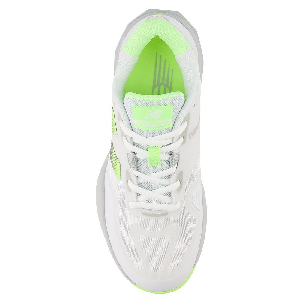 Women's FuelCell 796v4 D Width Tennis Shoes White and Bleached Lime Footwear New Balance