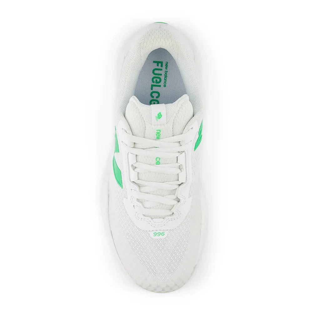 Women`s FuelCell 996v6 D Width Tennis Shoes White and Green Apple Footwear New Balance