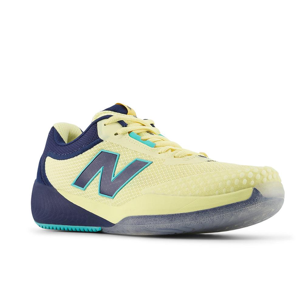 Women`s FuelCell 996v6 D Width Tennis Shoes Parchment and Navy Footwear New Balance