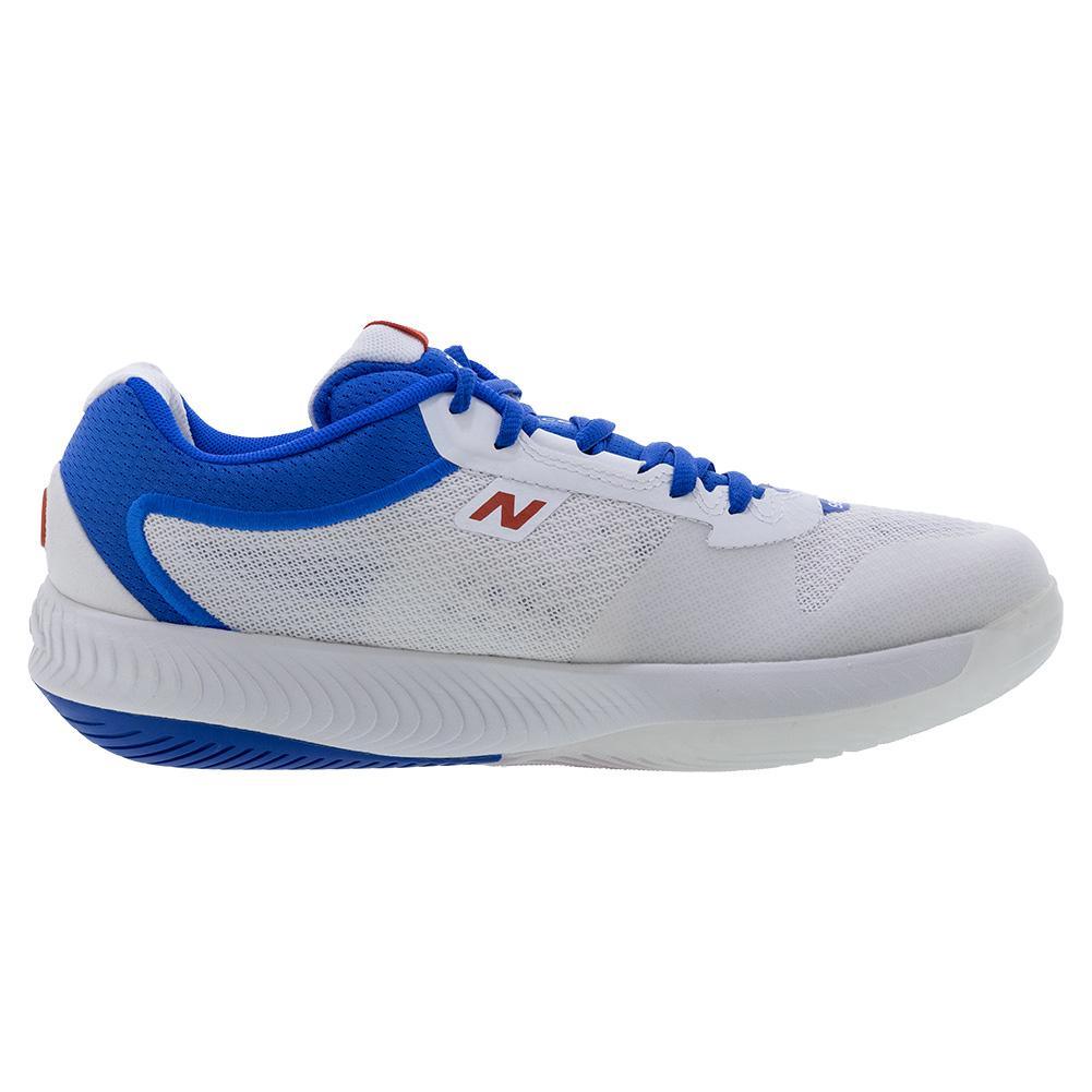 Women's FuelCell 996v6 B Width Pickleball Shoes White and Navy Footwear New Balance