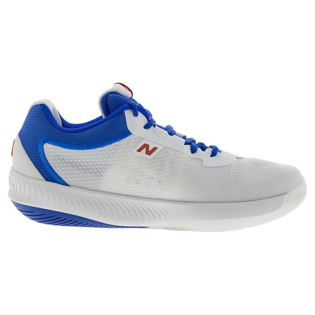 Women's FuelCell 996v6 D Width Pickleball Shoes White and Navy Footwear New Balance