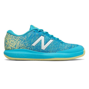 Women's FuelCell 996v4 B Width Tennis Shoes Virtual Sky and Lemon Haze Footwear New Balance