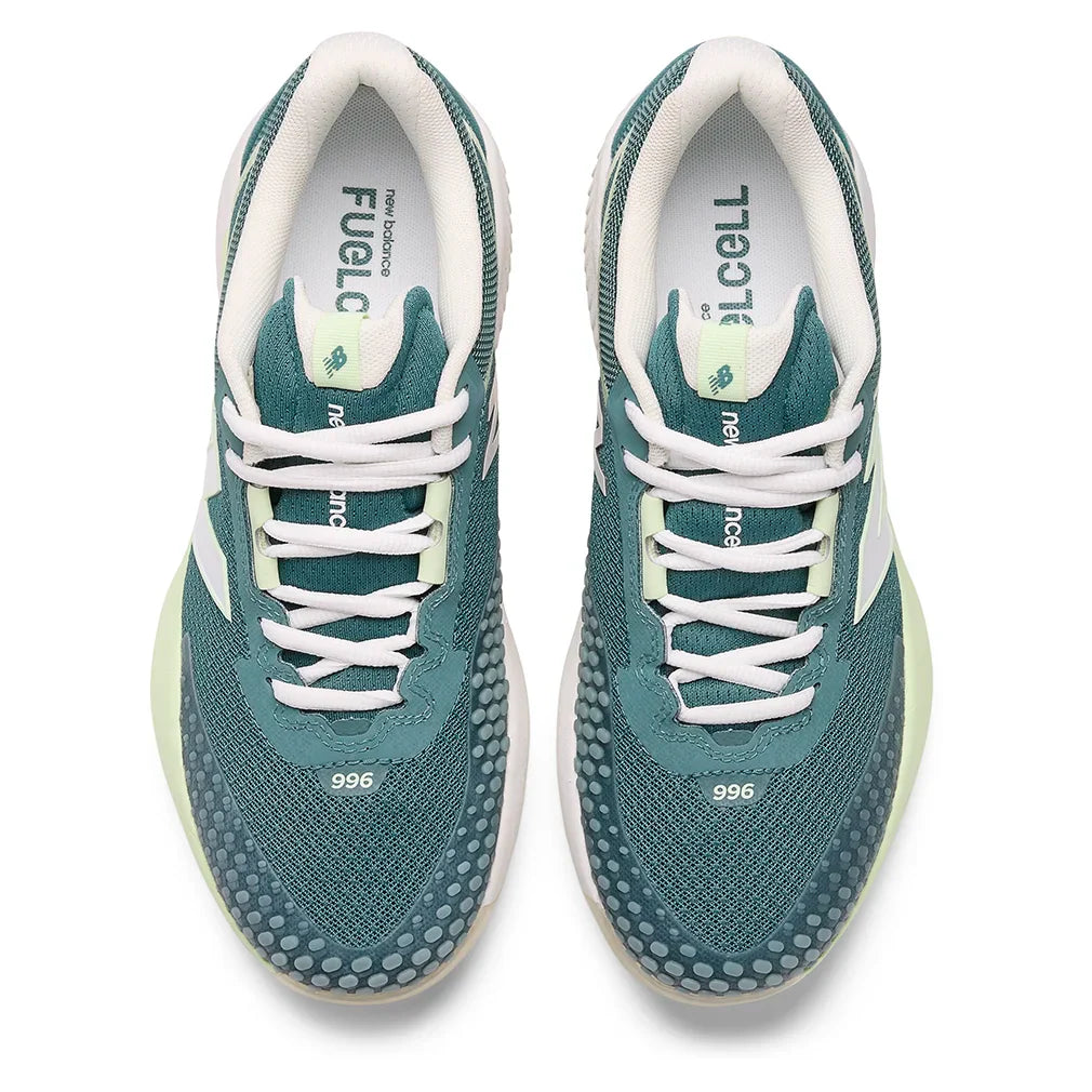 Women`s FuelCell 996v6 D Width Tennis Shoes New Spruce and White Footwear New Balance