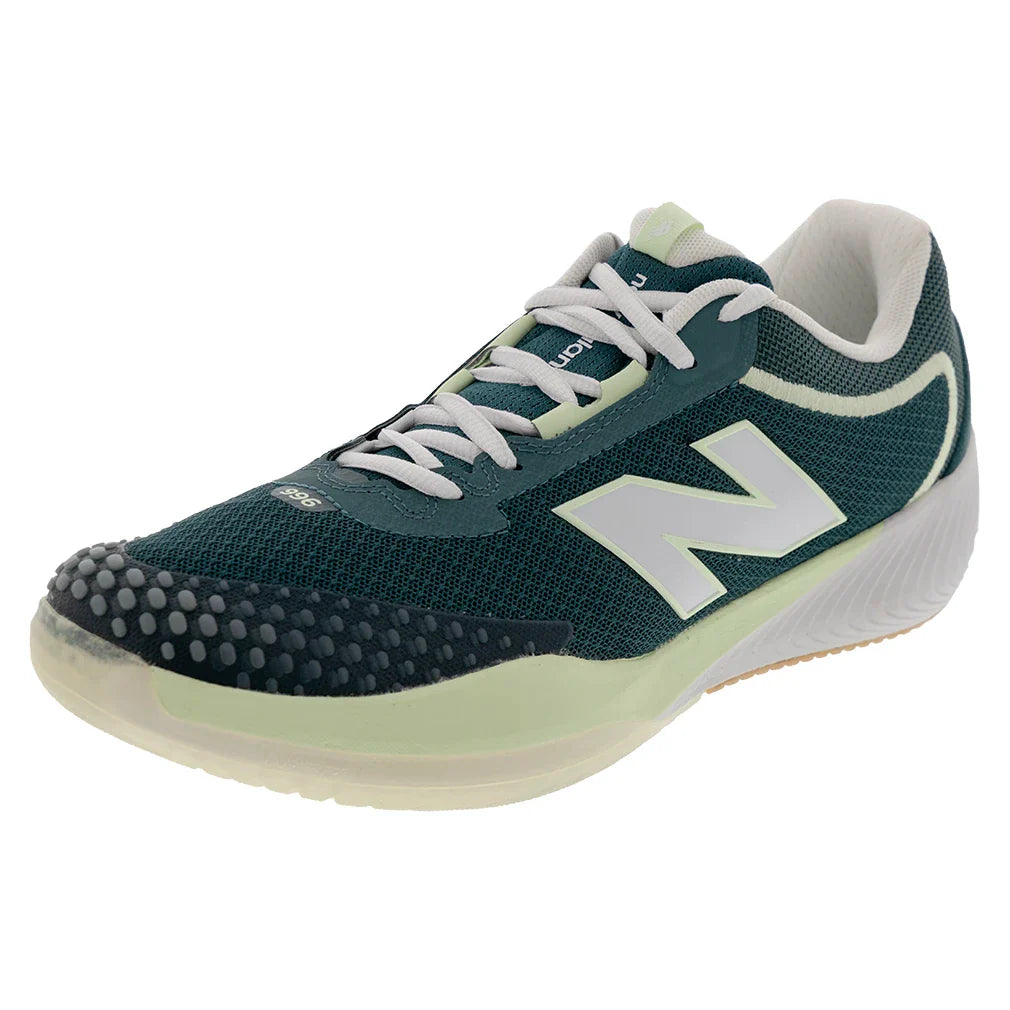 Women`s FuelCell 996v6 D Width Tennis Shoes New Spruce and White Footwear New Balance