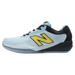 Women's FuelCell 996v6 B Width Tennis Shoes Quarry Blue and Black Footwear New Balance