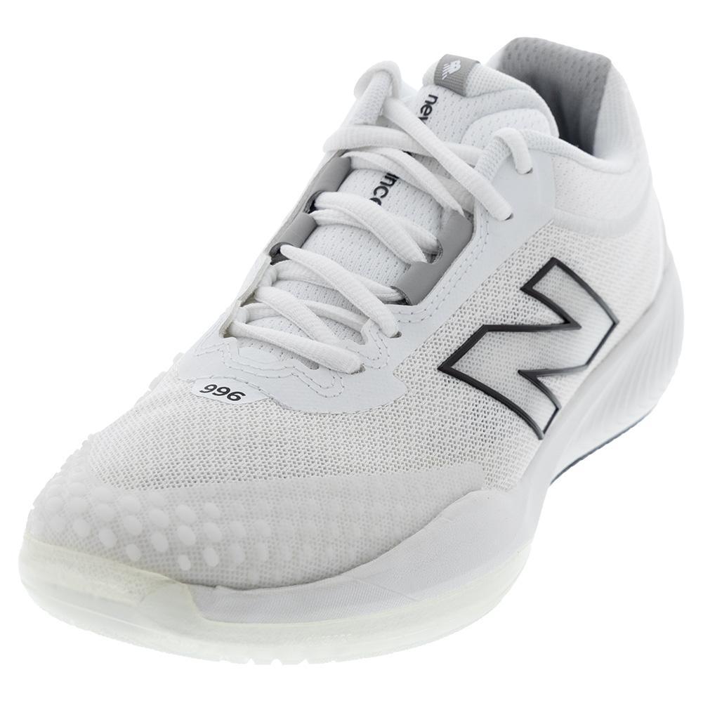 Women's FuelCell 996v6 B Width Tennis Shoes White and Black Footwear New Balance