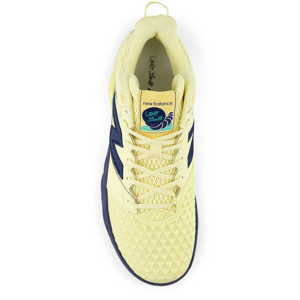 Women`s Coco CG2 B Width Tennis Shoes Parchment and Navy Footwear New Balance