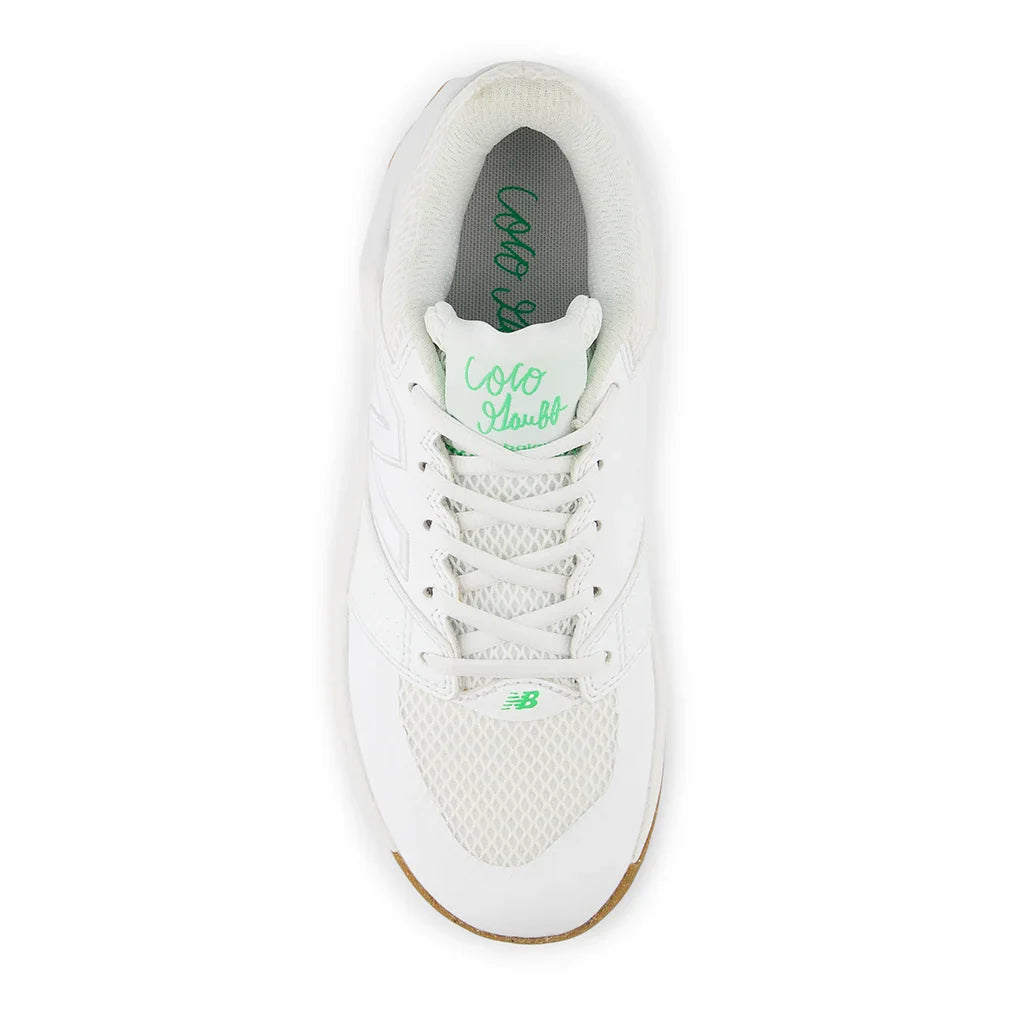 Women`s FuelCell Delray B Width Tennis Shoes White and Green Apple Footwear New Balance