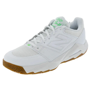 Women`s FuelCell Delray D Width Tennis Shoes White and Green Apple Footwear New Balance