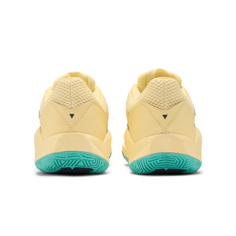 Women`s FuelCell Delray D Width Tennis Shoes Parchment and Navy Footwear New Balance
