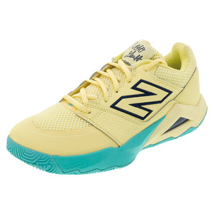Women`s FuelCell Delray D Width Tennis Shoes Parchment and Navy Footwear New Balance