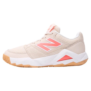 Women`s Coco Delray D Width Tennis Shoes Bisque and Urgent Red Footwear New Balance
