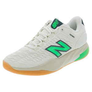 Women`s Fresh Foam X CT-Rally v2 B Width Tennis Shoes Sea Salt and Lime Leaf Footwear New Balance