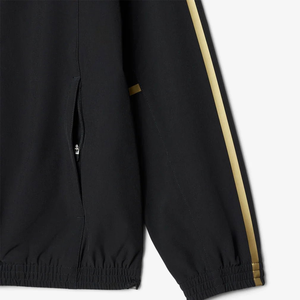 Men`s Novak Djokovic On-Court Tennis Tracksuit Set Black Apparel Lacoste