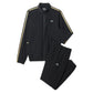 Men`s Novak Djokovic On-Court Tennis Tracksuit Set Black Apparel Lacoste