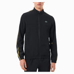 Men`s Novak Djokovic On-Court Tennis Tracksuit Set Black Apparel Lacoste