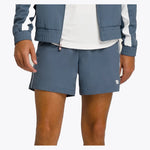 Men`s 6 inch Unlined Volley Tennis Shorts Slate Blue Apparel Wilson