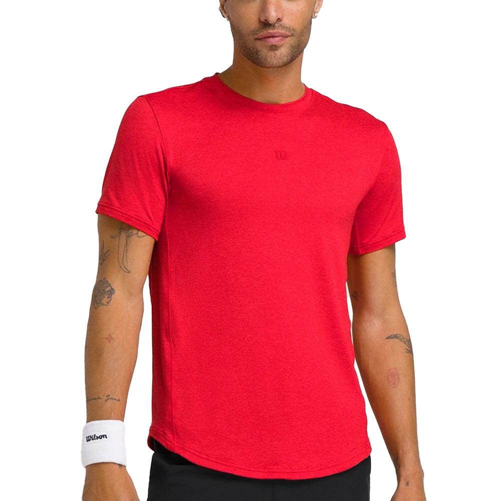 Men`s Everyday Performance Tennis Tee Infrared Apparel Wilson