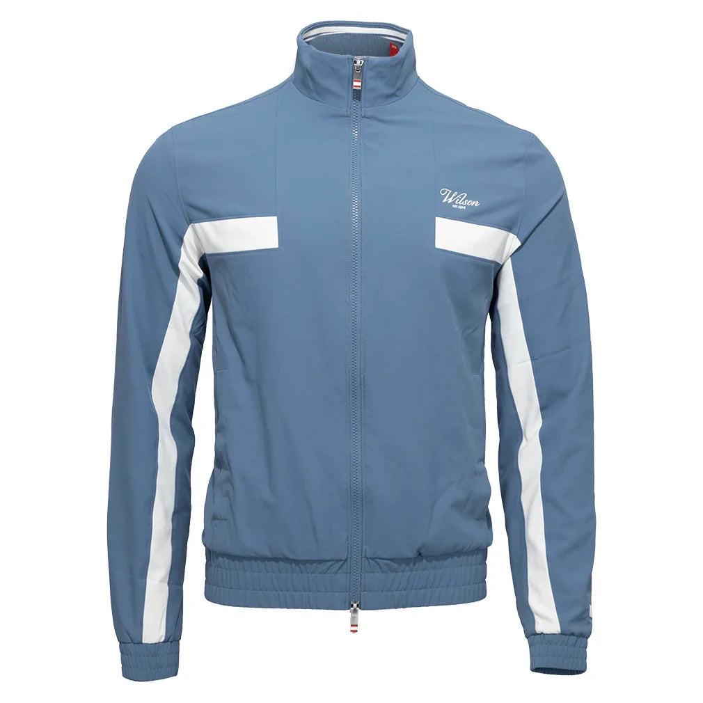 Men`s Grand Slam Tennis Jacket Slate Blue Apparel Wilson