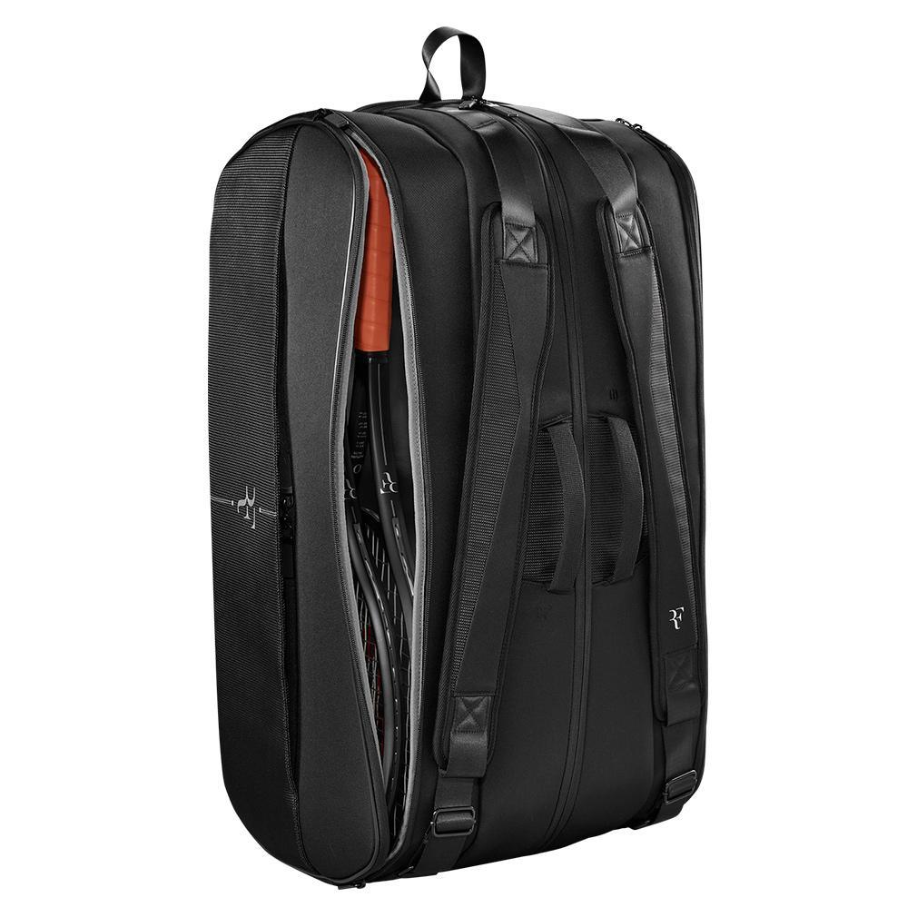 RF Tournament 15pk Tennis Racquet Bag Black Bags Wilson