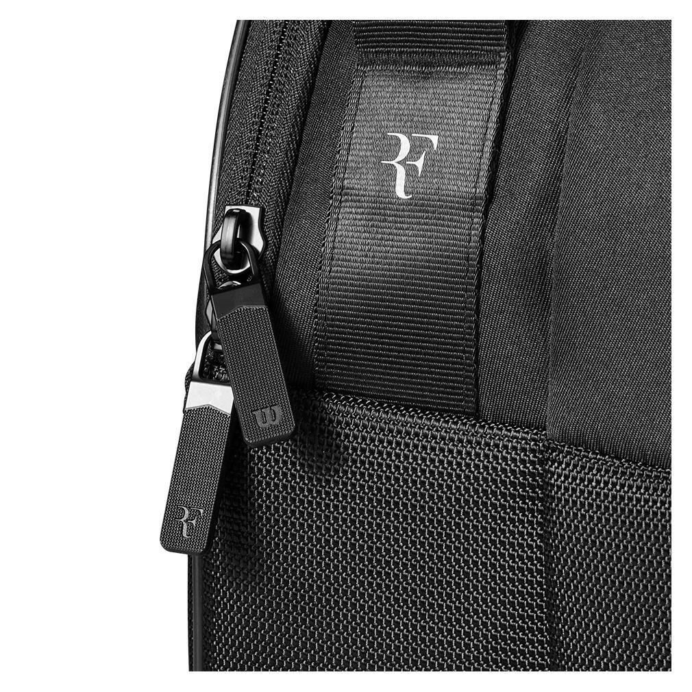 RF Tournament 15pk Tennis Racquet Bag Black Bags Wilson