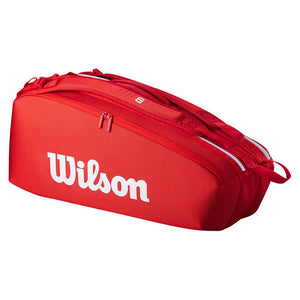 Super Tour 2025 6 Pack Tennis Bag Red Bags Wilson