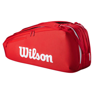 Super Tour 2025 6 Pack Tennis Bag Red Bags Wilson