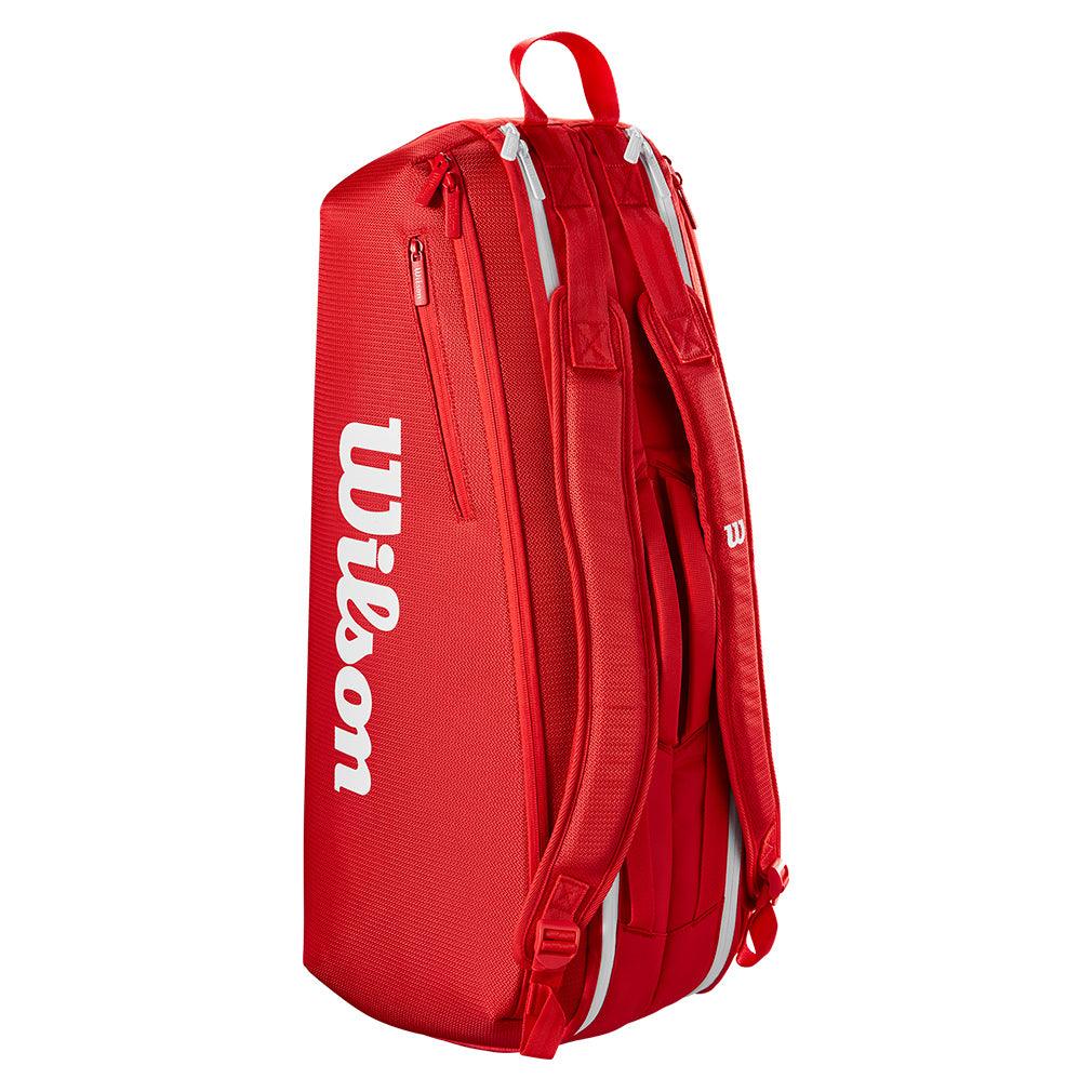 Super Tour 2025 6 Pack Tennis Bag Red Bags Wilson