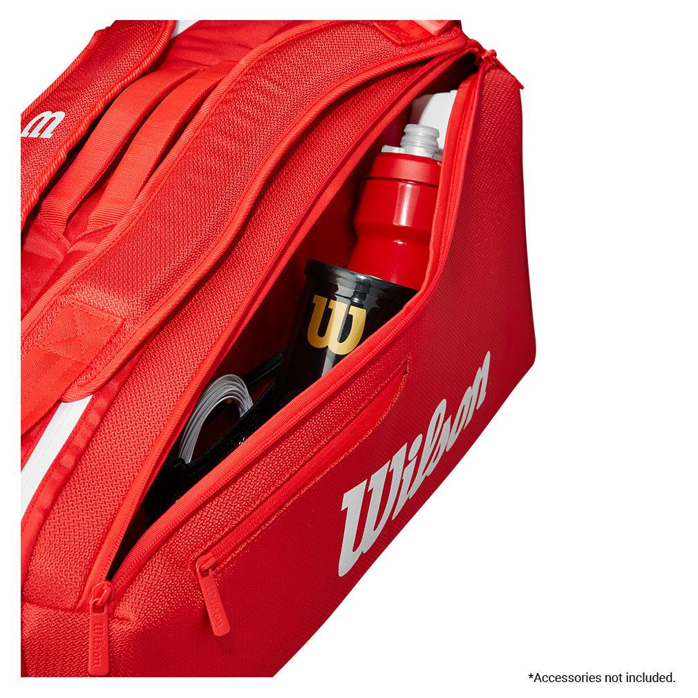 Super Tour 2025 6 Pack Tennis Bag Red Bags Wilson