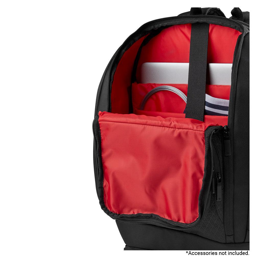 Clash V3 Tennis Backpack Black and Infrared Bags Wilson