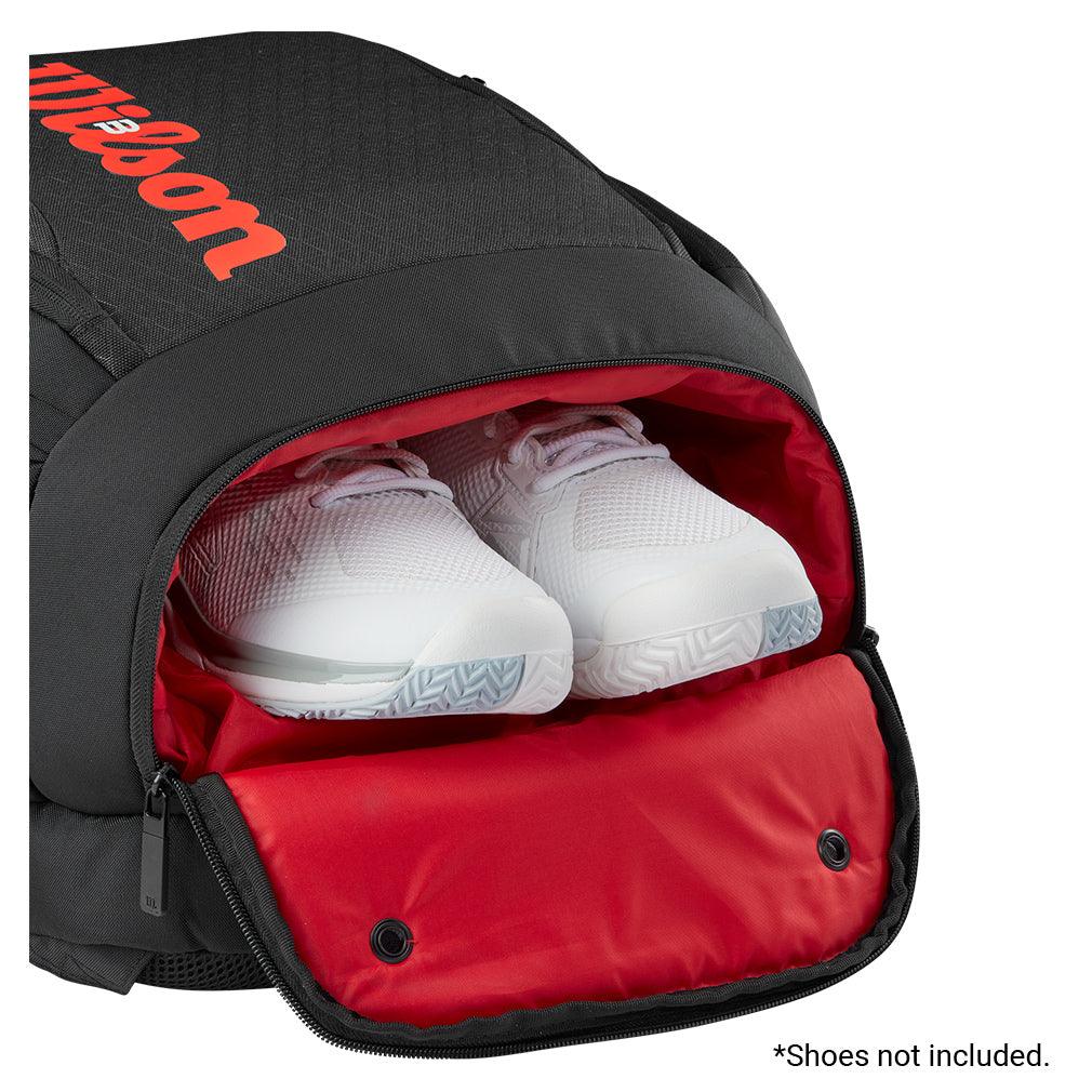 Clash V3 Tennis Backpack Black and Infrared Bags Wilson