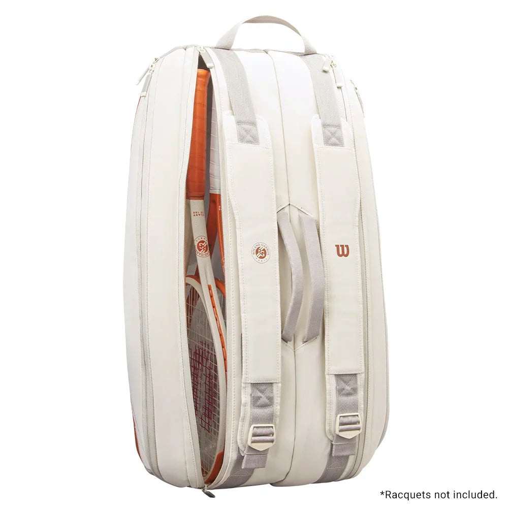 RG 2025 Super Tour 9 Pack Tennis Bag Cream and Clay Bags Wilson