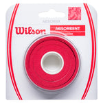 ABSORBx Tennis Overgrip 3 Pack Red Accessories Wilson
