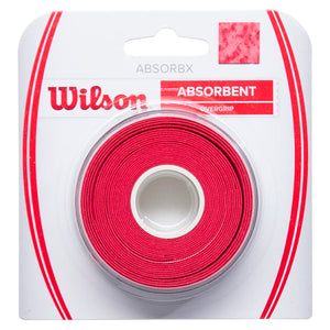 ABSORBx Tennis Overgrip 3 Pack Red Accessories Wilson