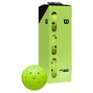 Max 40 Outdoor Pickleball Case No Packaging Green Balls Wilson