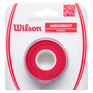 ABSORBx Pickleball Overgrip 3 Pack Red Accessories Wilson