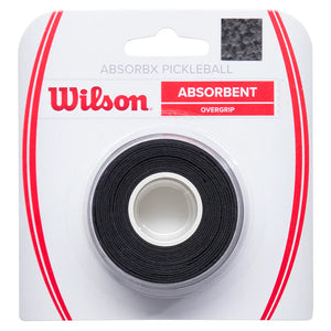 ABSORBx Pickleball Overgrip 3 Pack Black Accessories Wilson