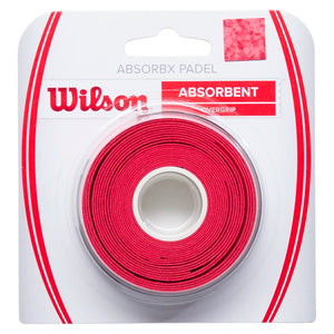 ABSORBx Padel Overgrip 3 Pack Red Accessories Wilson