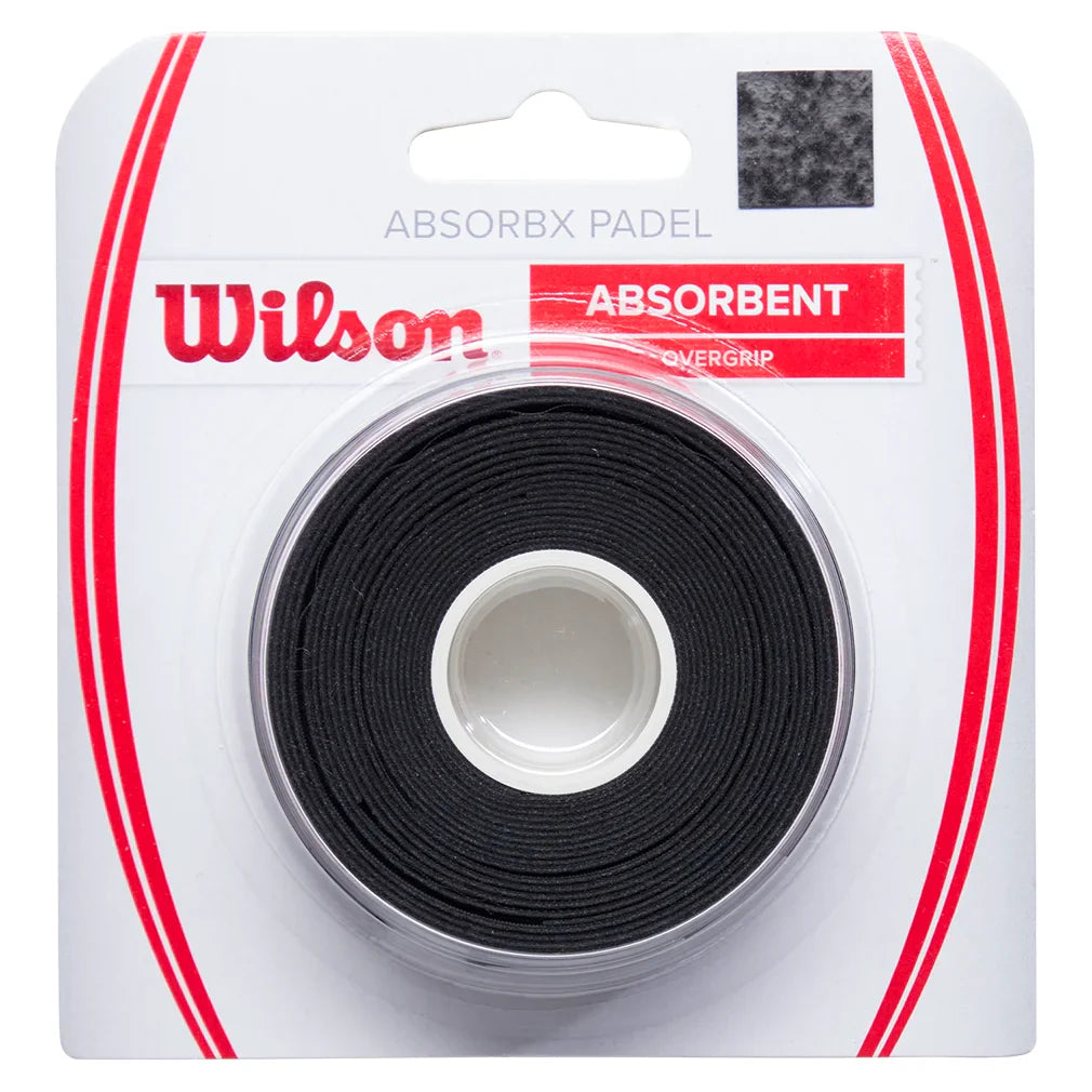 ABSORBx Padel Overgrip 3 Pack Black Accessories Wilson