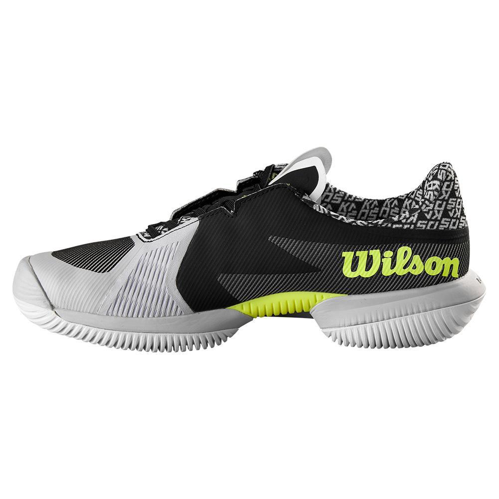 Men's Kaos Swift 1.5 Tennis Shoes Black and White Footwear Wilson