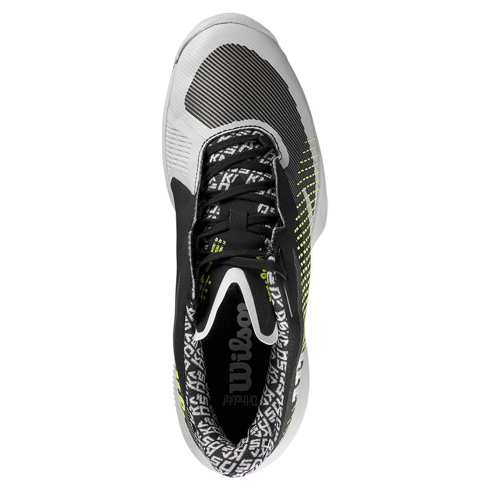 Men's Kaos Swift 1.5 Tennis Shoes Black and White Footwear Wilson