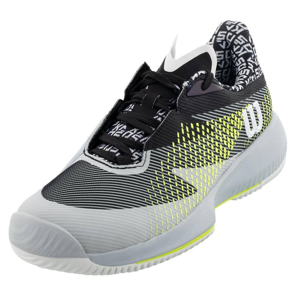 Men's Kaos Swift 1.5 Tennis Shoes Black and White Footwear Wilson