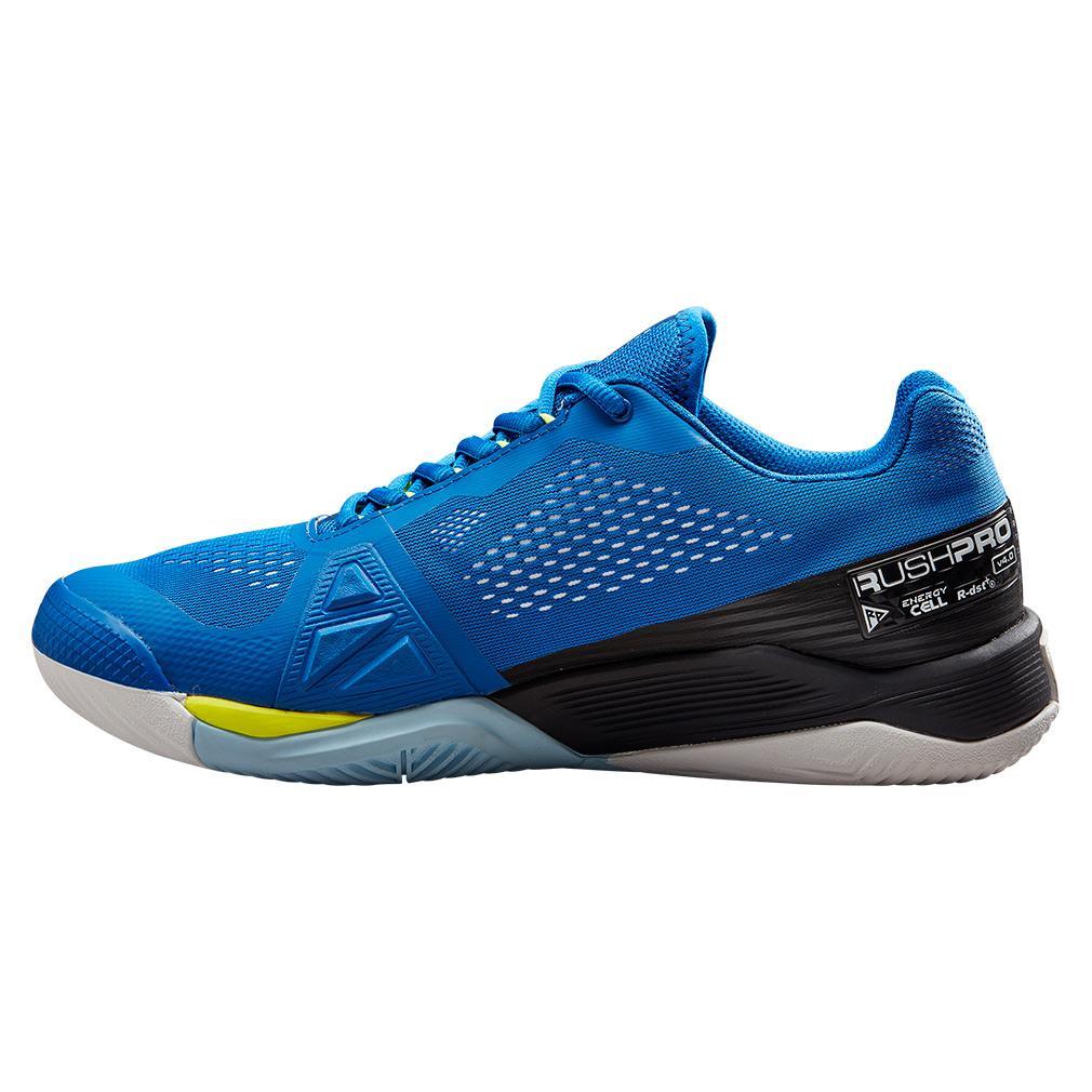 Men's Rush Pro 4.0 Tennis Shoes Lapis and Black Footwear Wilson