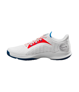 Wilson Hurakn Pro White/Wilson Red/D V Blue 2024 Padel Shoes Zapatillas Wilson