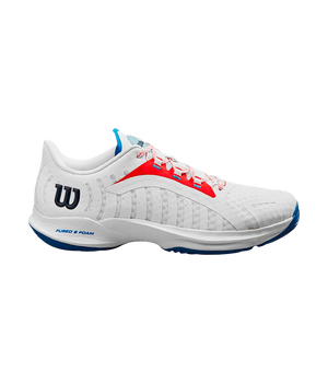 Wilson Hurakn Pro White/Wilson Red/D V Blue 2024 Padel Shoes Zapatillas Wilson