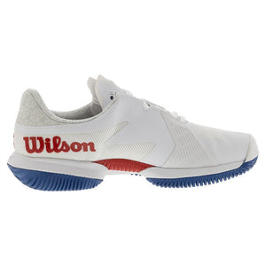 Women's Kaos Swift 1.5 Tennis Shoes White and Deja Vu Blue Footwear Wilson