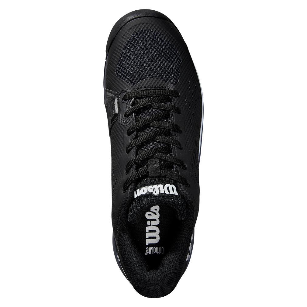 Men's Rush Pro Ace Wide Tennis Shoes Black and Ombre Blue Footwear Wilson